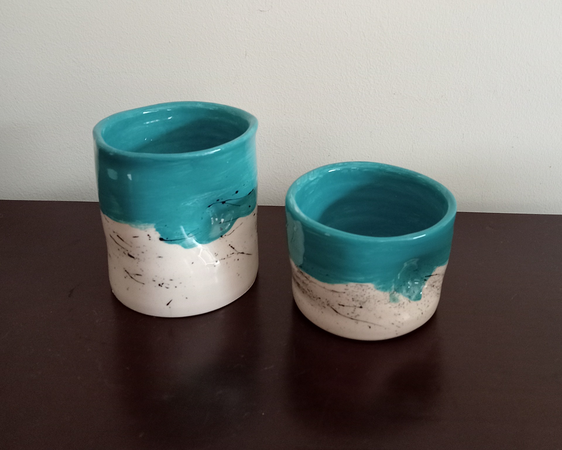 Par de copos com dedo marcado 15 €