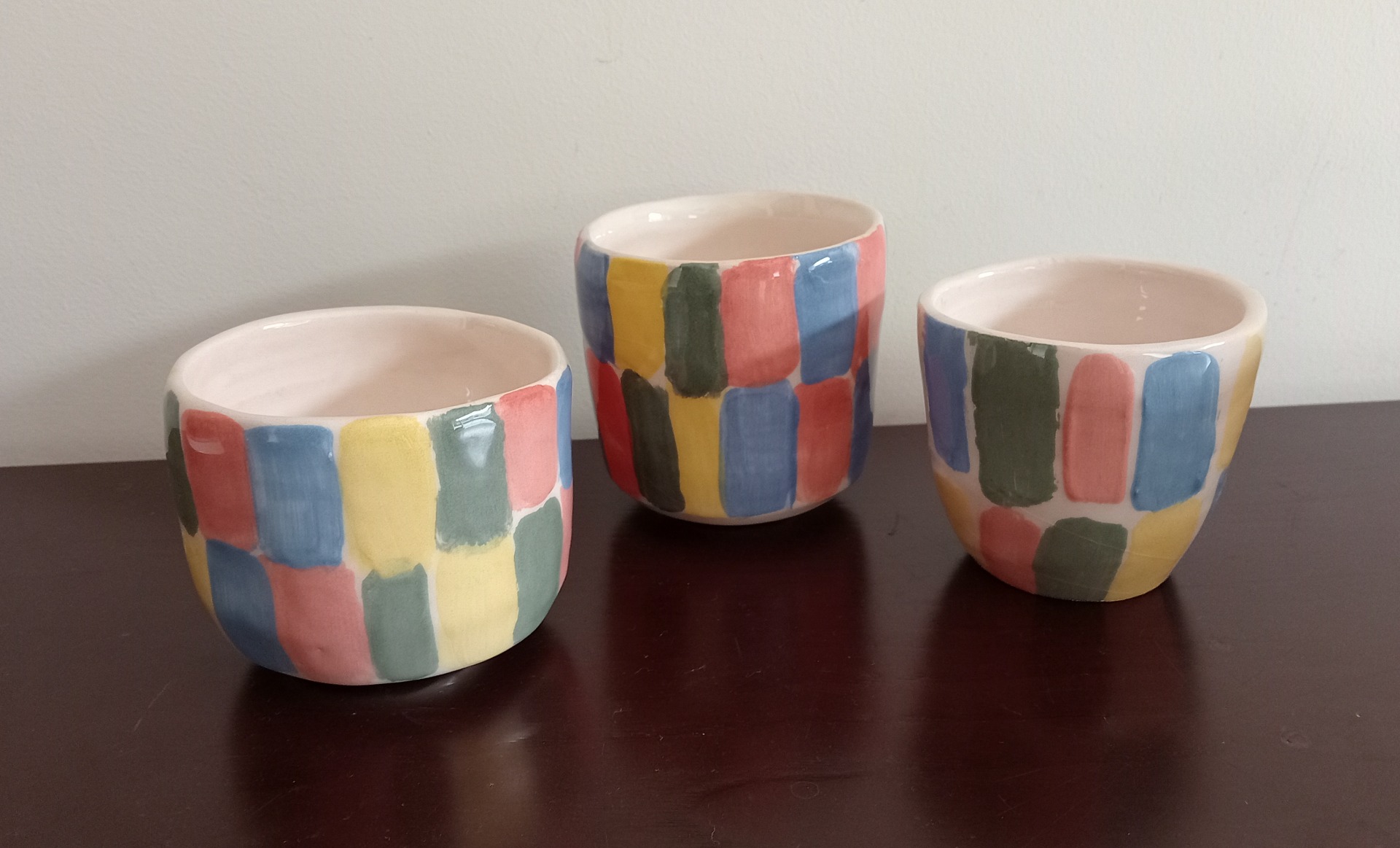 Coleção copos riscas 15 €